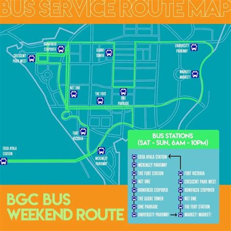 bgc weekend route|BGC Bus Routes and Stops (Schedule and Fare Guide).